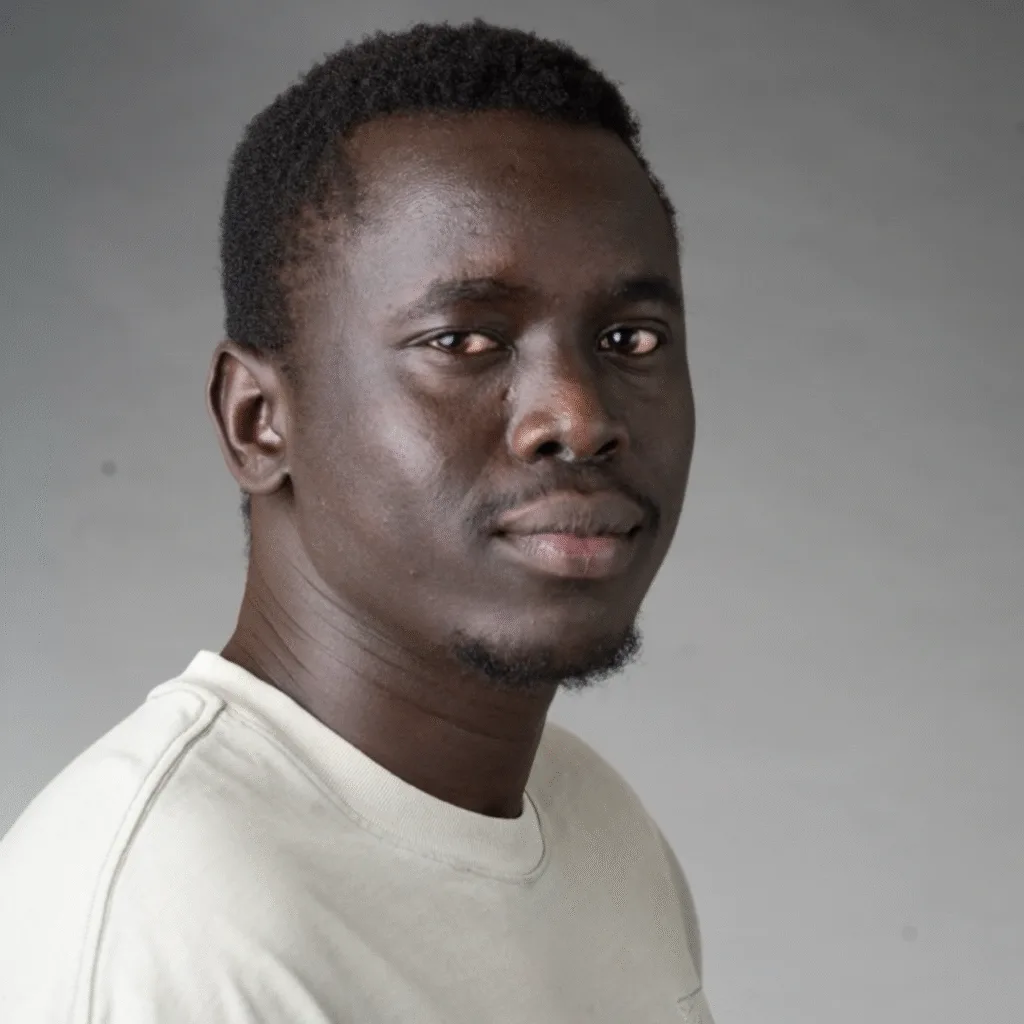 Portrait of a man in a light shirt