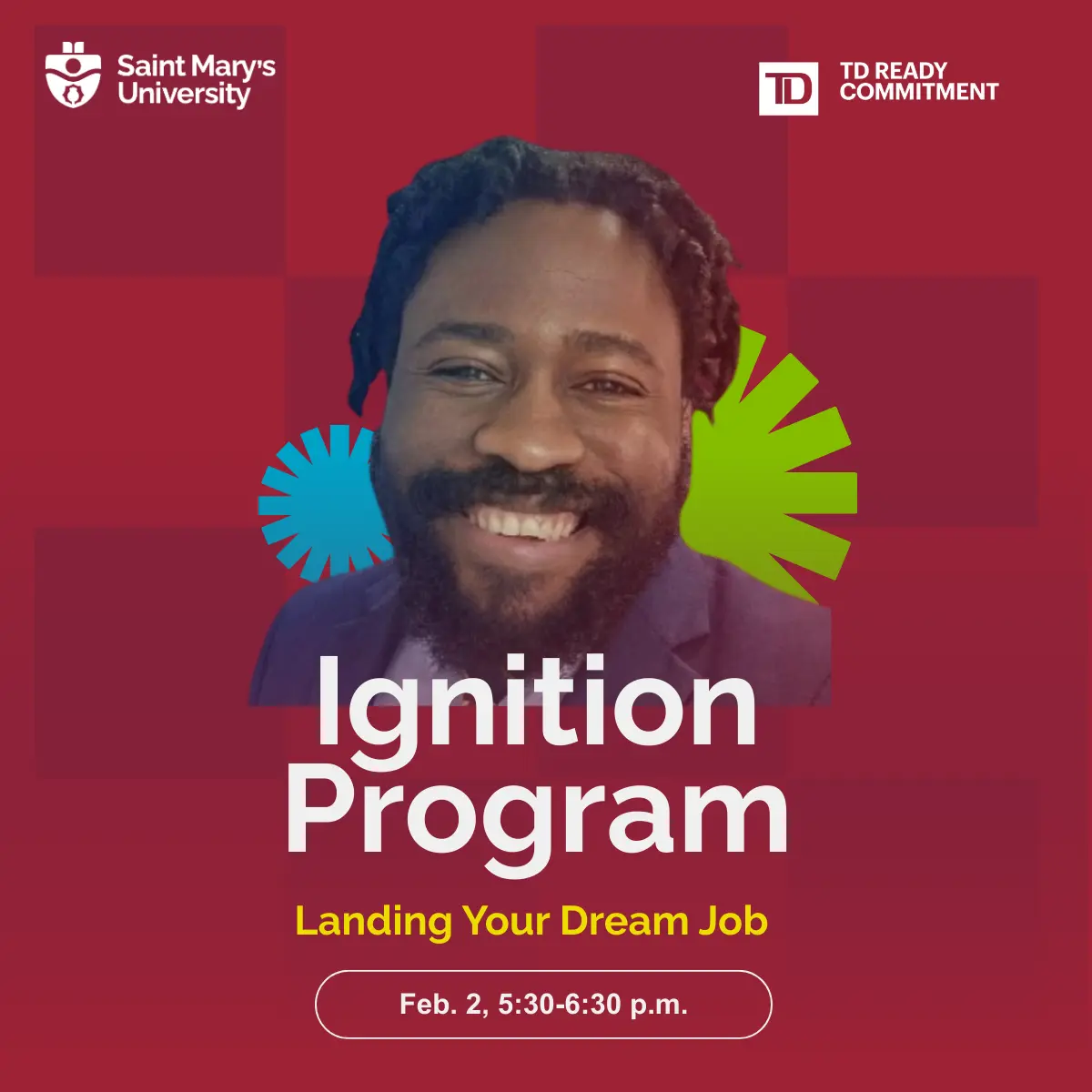 Ignition Program: Landing Your Dream Job event poster.