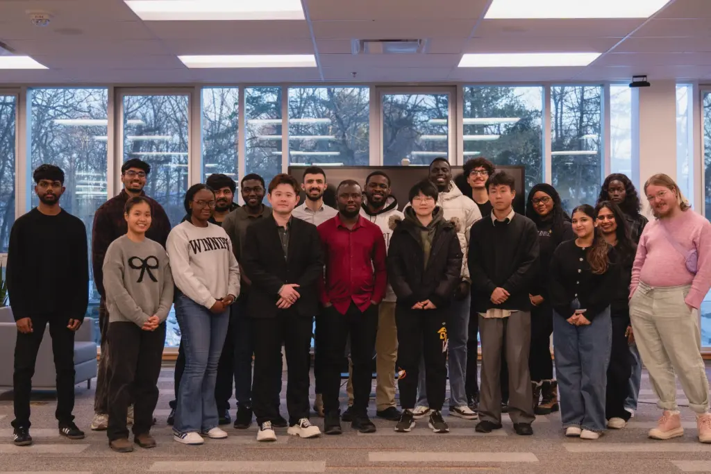 Group of diverse students indoors