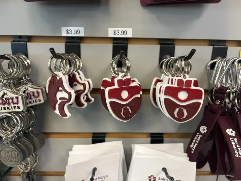 Saint Mary's University keychains display