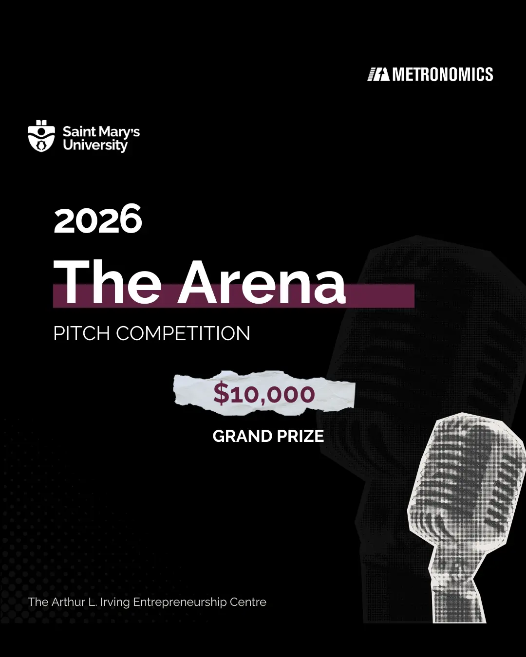 The Arena 2026 pitch competition announcement