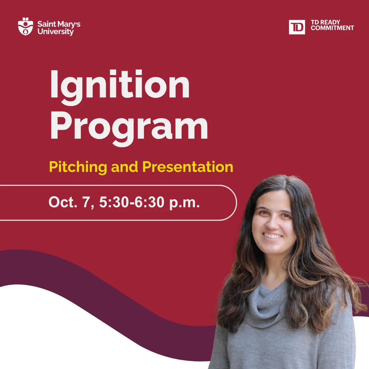 Ignition Program pitching and presentation event poster