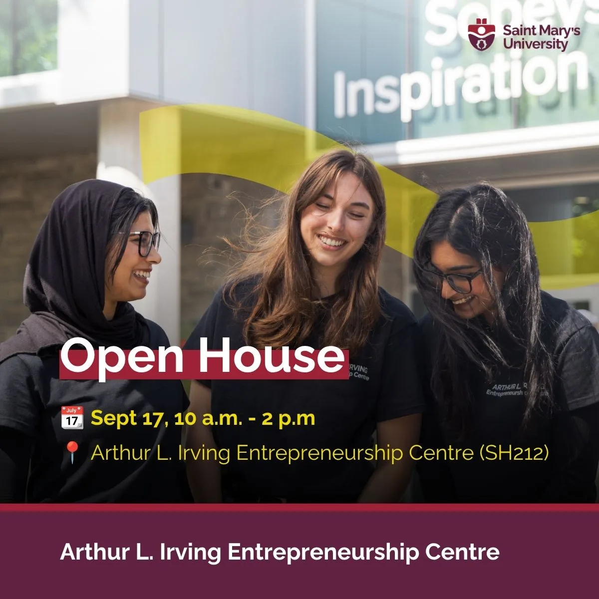 Saint Mary's University Open House event poster