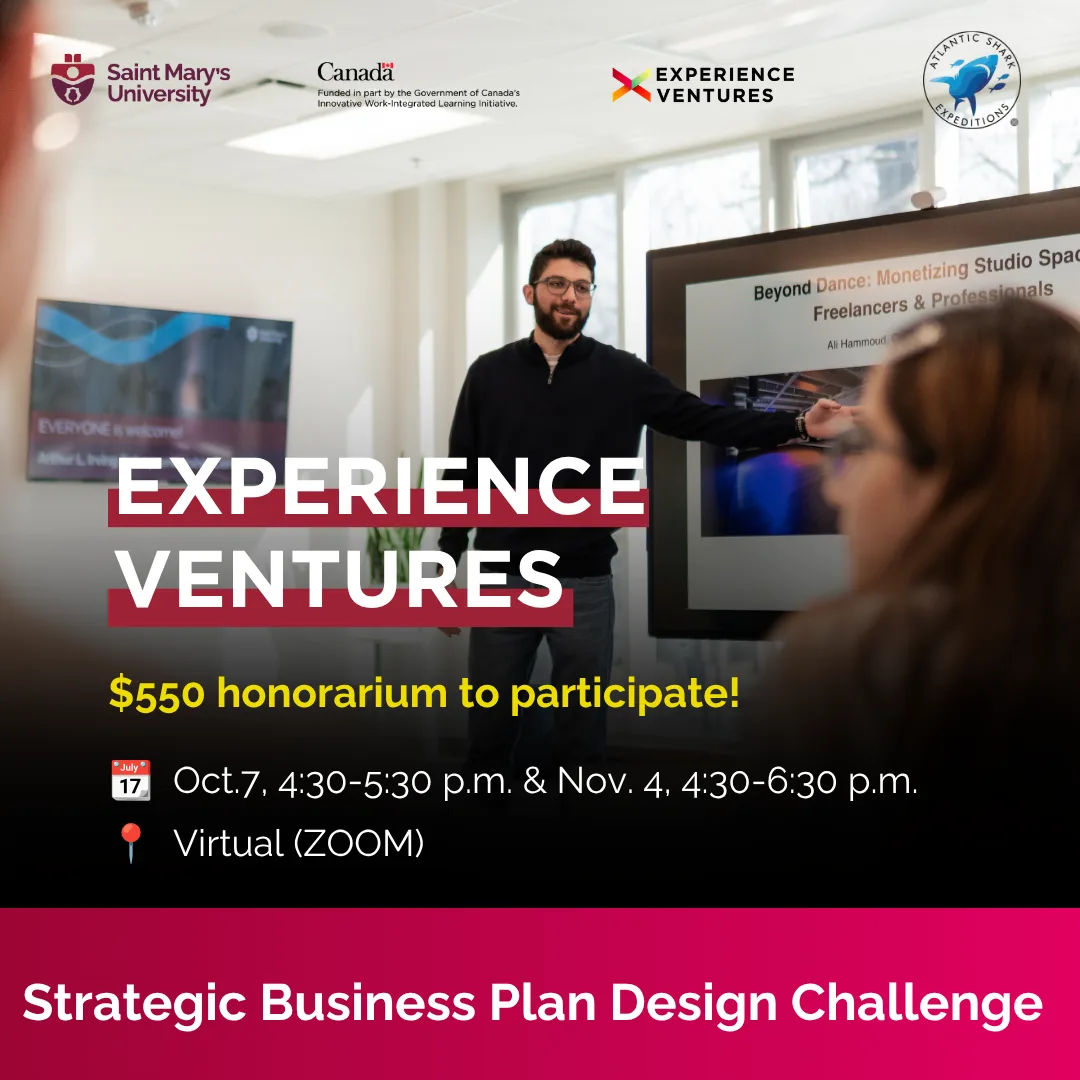 Experience Ventures Strategic Business Plan Design Challenge promotional poster