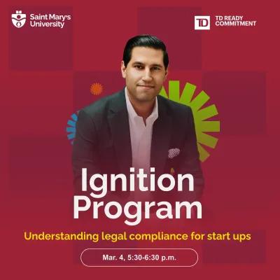 Ignition Program: Legal compliance for startups event.