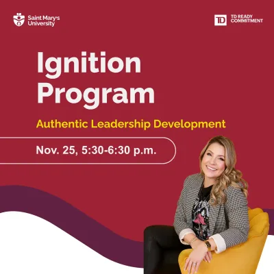 Ignition Program authentic leadership development event poster