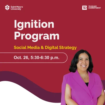 Ignition Program social media strategy event poster